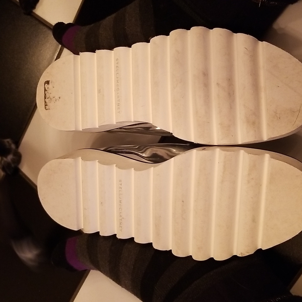 Stella McCartney Silver Shoes, Size 38 - Picture 3 of 3